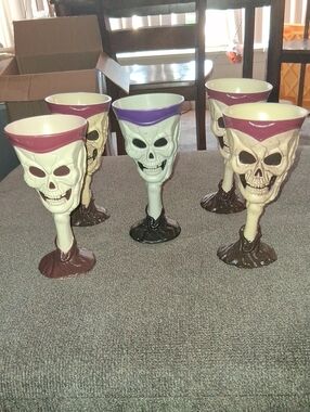 Skull Goblet Plastic (Set of 5)